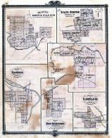 Iowa Falls, State Centre, Nashua, Fayette, New Hampton, Lawler, Iowa 1875 State Atlas